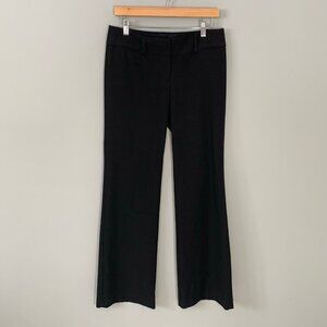 LOFT marisa trouser black wide band straight bootcut leg stretch‎ dress pants